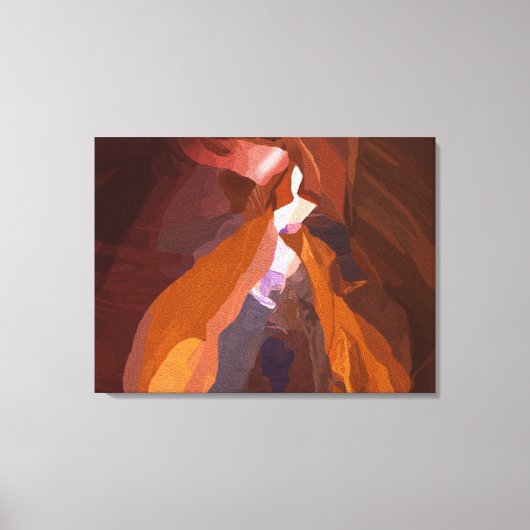 Painted Desert Rock Formation  キャンバスプリント (正面)