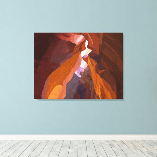 Painted Desert Rock Formation  キャンバスプリント (インサイチュ (ウッドフロア))