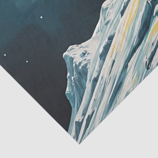 Painted Dinosaur Under Moonlight Pop Surreal  薄葉紙 (詳細)