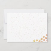 Painted Dog Paw Prints Watercolor Blank  ノートカード (裏面)