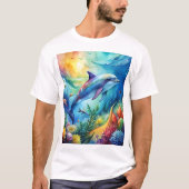 Painted Dolphin Tシャツ (正面)