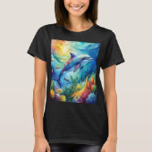 Painted Dolphin Tシャツ (正面)
