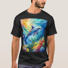 Painted Dolphin Tシャツ