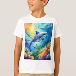 Painted Dolphin Tシャツ