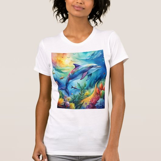 Painted Dolphin Tシャツ (正面)