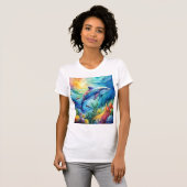 Painted Dolphin Tシャツ (正面フル)