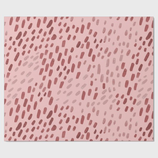 Painted Dots Blush Pink ラッピングペーパー (フラット)