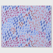 Painted Dots Pattern – Hand-Painted Abstract Blue ラッピングペーパー (フラット)