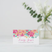 Painted Floral Editor Publishing Director Manager 予約カード (スタンド正面)