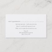 Painted Floral Editor Publishing Director Manager 予約カード (裏面)