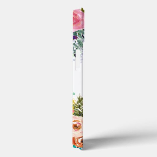 Painted Floral Monogram Apple iPhone Case Case-Mate iPhoneケース (裏面 / 右)