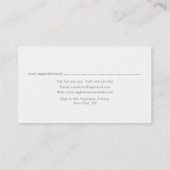 Painted Floral Writer Editor Womens 予約カード (裏面)