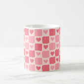 Painted Hearts Love Pattern Classic Mug コーヒーマグカップ (中央)