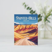 Painted Hills Road USA ポストカード (スタンド正面)