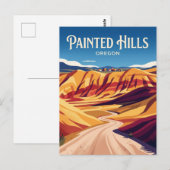 Painted Hills Road USA ポストカード (正面/裏面)