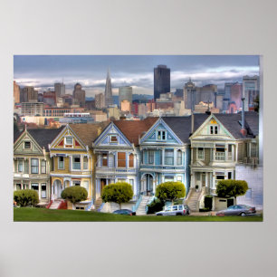 Painted Ladies of San Francisco California ポスター