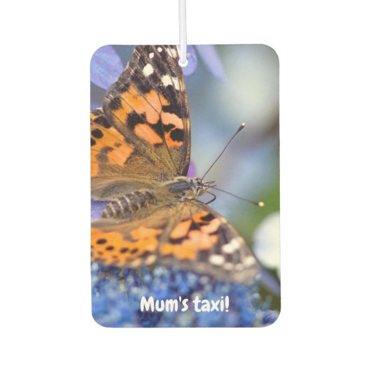 Painted Lady Butterfly Car air freshener カーエアーフレッシュナー (正面)