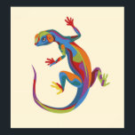 Painted Lizard ポスター<br><div class="desc">This colorful lizard is available on multiple products including t-shirts,  stickers,  coffee mugs,  and more! It can be customized or personalized by adding your own text or images!</div>