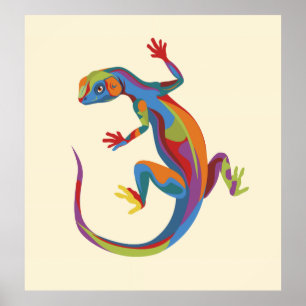 Painted Lizard ポスター