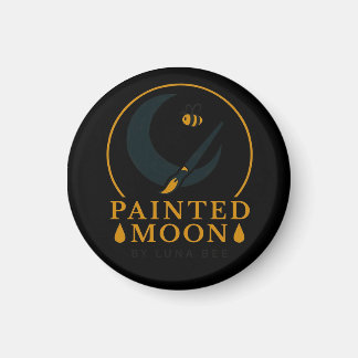 Painted Moon by Luna Bee Brand Button マグネット