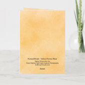 Painted Petals Pitcher Plant Folded Greeting Card カード (裏面)