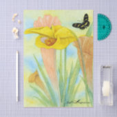 Painted Petals Pitcher Tissue Paper 薄葉紙 (クラフト)