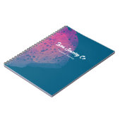 Painted Pink Rainbow Jewelry Business Card ノートブック (左側)