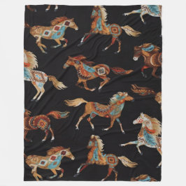 Painted Ponies Fleece Blanket フリースブランケット