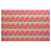 Painted Red and Green Poinsettia Christmas Design ファブリック (ファットクウォーター)