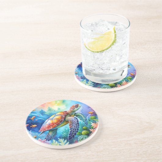 Painted Sea Turtle コースター (側面)