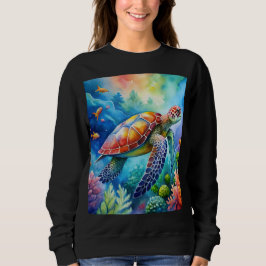 Painted Sea Turtle  スウェットシャツ