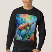 Painted Sea Turtle  スウェットシャツ (正面)