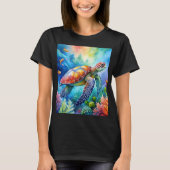 Painted Sea Turtle  Tシャツ (正面)