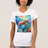 Painted Sea Turtle  Tシャツ (正面)