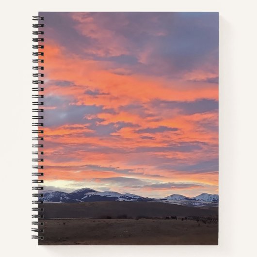 Painted Sky Spiral Notebook ノートブック (正面)