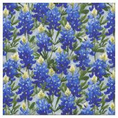 Painted Style Bluebonnet fabric ファブリック (クローズアップ)