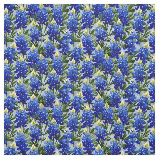 Painted Style Bluebonnet fabric ファブリック (見本)