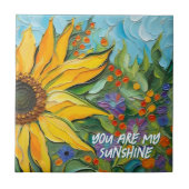 Painted Sunflower  タイル (正面)