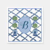 Painted Topiary Chinoiserie Ginger Jars Jar  スタンダードカクテルナプキン (正面)