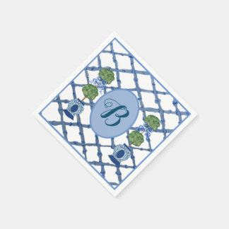 Painted Topiary Chinoiserie Ginger Jars Jar  スタンダードカクテルナプキン