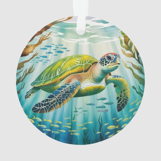 Painted Turtle オーナメント (裏面)