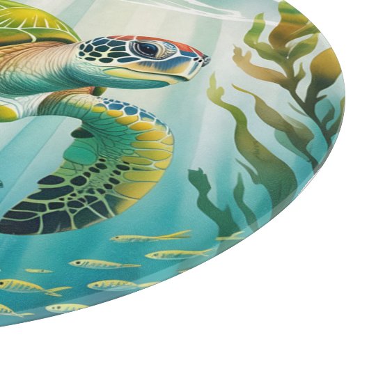 Painted Turtle カッティングボード (角)