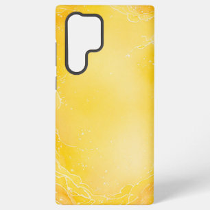 Painted Watercolor Yellow Light Frame Phone Case Samsung Galaxy S22 Ultraケース