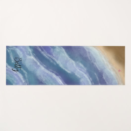 Painted waves Yogamatte ヨガマット (正面(横))