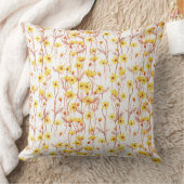 Painted Yellow Daisies クッション (ブランケット)