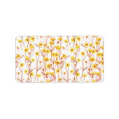 Painted Yellow Daisies ラベル (正面)
