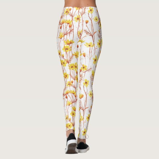 Painted Yellow Daisies レギンス (裏面)