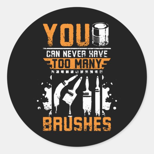 Painter Brush ラウンドシール (正面)