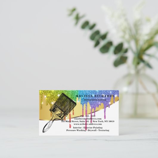 Painter Business Card 名刺 (スタンド正面)