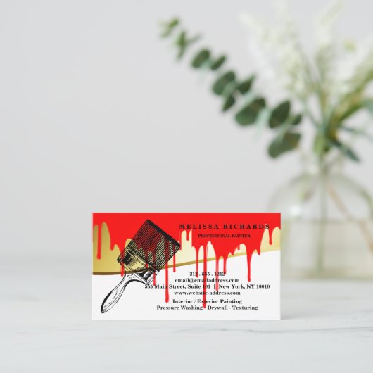 Painter Business Card 名刺 (スタンド正面)